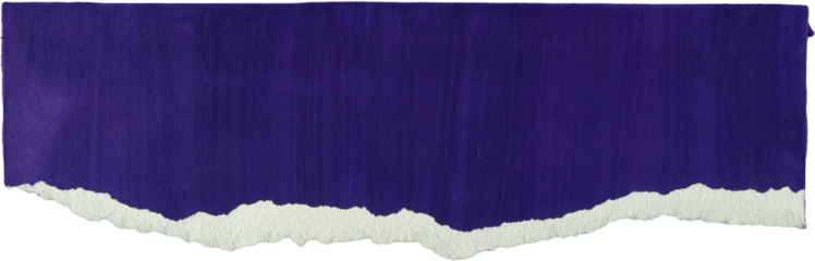 Purple And White Ripped Paper Piece