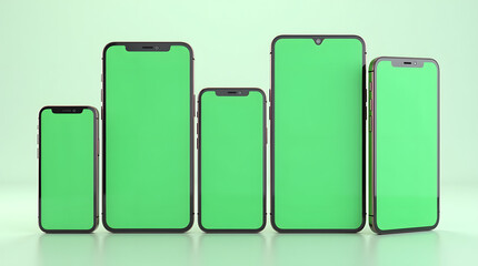 Mobile smart phone screen mock up