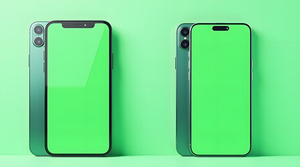 Mobile smart phone screen mock up