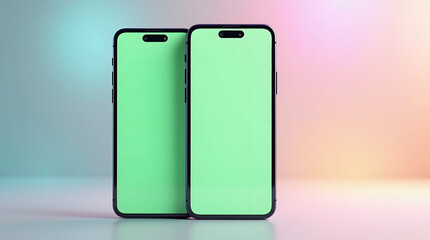 Mobile smart phone screen mock up