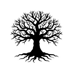 tree silhouette vector