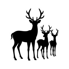 deer silhouette vector