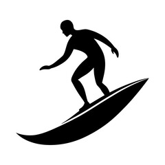 vector illustration of a surfer