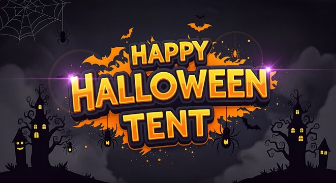 Happy Halloween Tent Spooky Night.