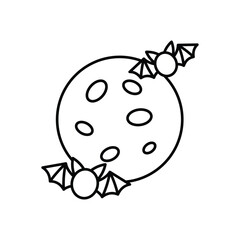 Full Moon icon clean and modern vector illustration