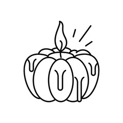 Candle icon clean and modern vector illustration