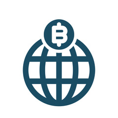Digital crypto coin network icon svg cut file. Isolated vector illustration.