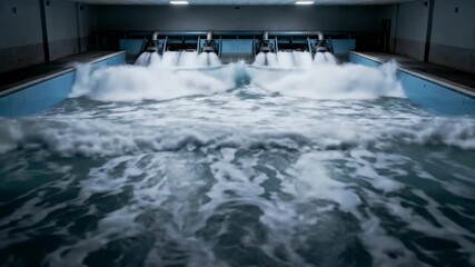 Dynamic Blue Waves in a Precise Scientific Laboratory Study