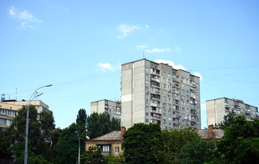an old soviet buildings