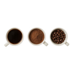 From bean to brew: A minimalist coffee journey showcasing stages of preparation process