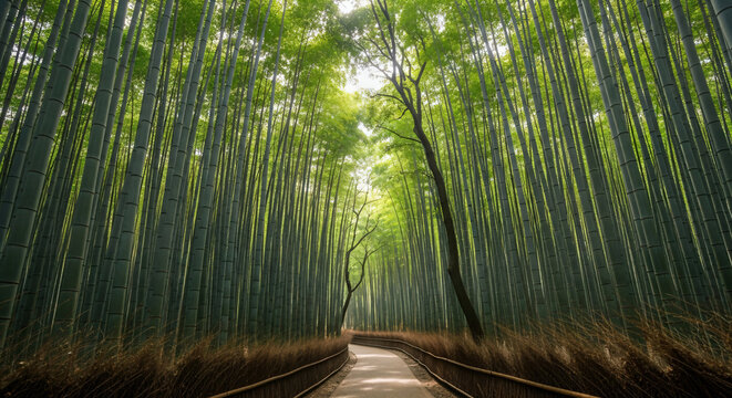 bamboo forest in the morning
