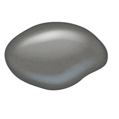 A Single Smooth Gray Pebble With Subtle Highlights and Shadows On A Transparent Background