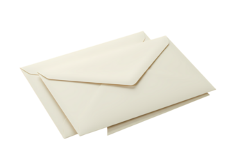 Crisp cream envelopes ready for your important messages