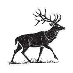 deer silhouette vector