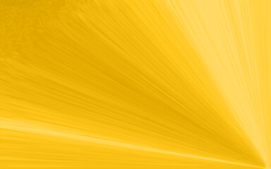 Abstract yellow background with glowing light rays and motion lines forming a radiant energy burst. 