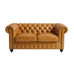 Obraz premium Elegant chesterfield loveseat: Timeless design and sophisticated comfort for luxury interiors