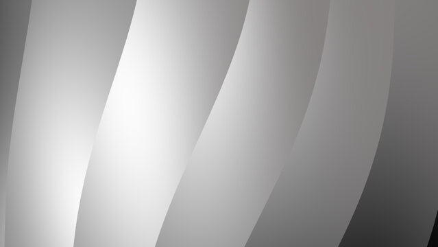 A contemporary vector abstract background featuring a sleek gray gradient, enhanced by a pattern of soft, wavy diagonal lines and a subtle, polished light effect. This digital illustration is ideal fo - Powered by Adobe
