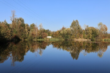Sonniger Herbsttag im Kurpark von Bad Krozingen