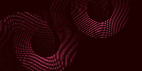 Luxury burgundy silk fabric with velvet texture and elegant flowing waves modern circle art