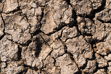 Dry cracked earth ground texture surface drought soil arid climate change global warming parched land