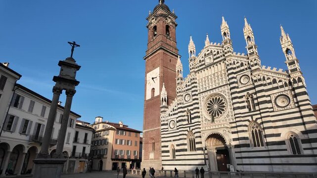 Monza, Lombardy, Italy - November 2025 - View of the City Cathedral