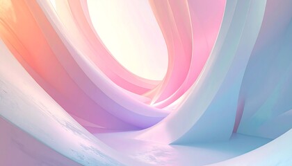 Abstract Pastel Waves - A Serene and Dreamlike Background.