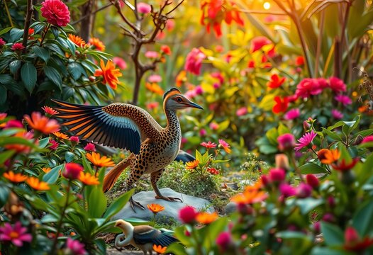 Graceful movements amidst vibrant Sri Lankan flora and fauna,  earth,   energy