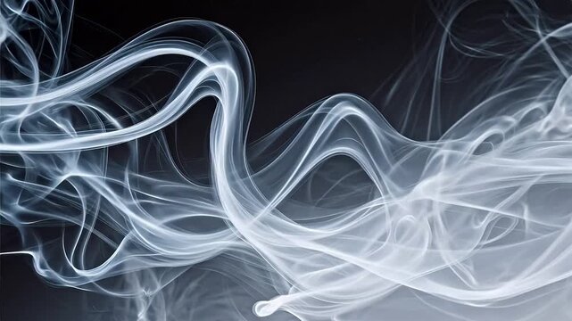 Abstract smoke patterns on dark background