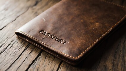 Flat lay of passport, medical records, and travel documents symbolizing journey preparation, essential organization for trip safety, mobility, verification, and health maintenance in daily modern life