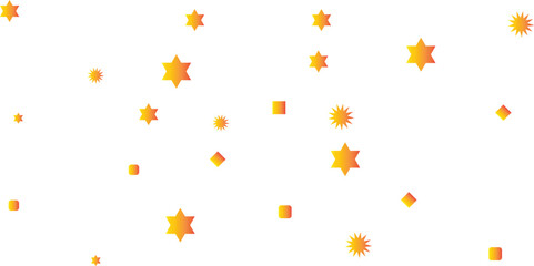 Bright yellow star particle scatter vector with glowing light effects. Ideal for festive designs, celebration themes, birthday graphics, digital backgrounds, overlays, and decorative elements.