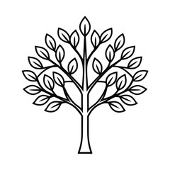 vector tree silhouette