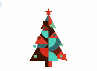 abstract christmas tree