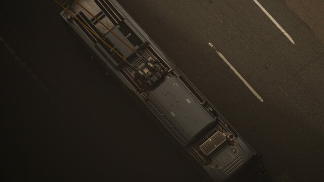 Time lapse of cars moving in a tunnel with technology and electronics elements