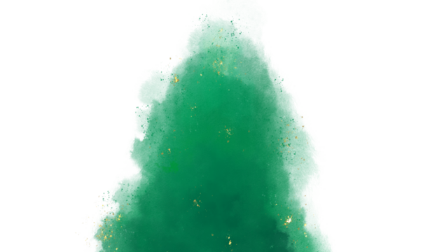 green watercolor paint on white background.with hand drawn blots on white background marble background with gold stripes and glitter dust , wedding ,birthday invitation card template or christmas.