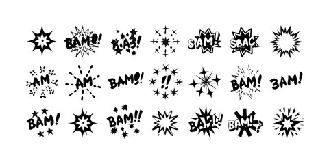 Comic Book Sound Effects Collection explosion boom 1