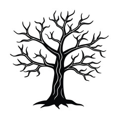 vector tree silhouette