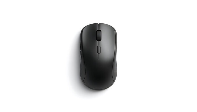 computer mouse isolated on white background wireless and ergonomic technology accessory