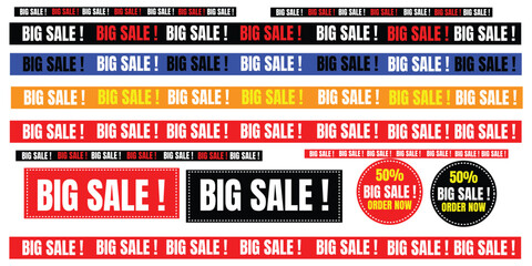 Big Sale Vector Illustration – Retail Discount, Clearance, and Shopping Promotion Design for Marketing and Advertising