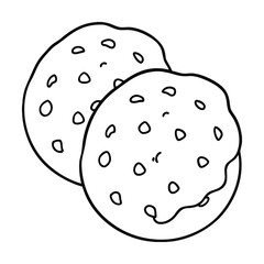 vector illustration of an biscuit 