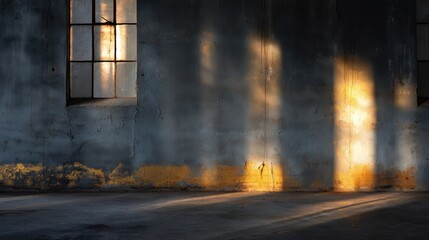 Urban decay texture on an abandoned industrial wall with chipping paint and concrete, perfect for grunge background in graphic design and editorial projects.