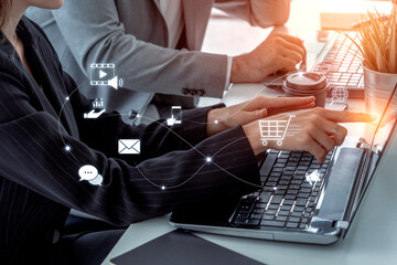 Omnichannel marketing journey showing interaction across media, email, messaging, mobile, ecommerce, and search to enhance customer experience and engagement Vouch