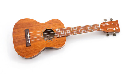 Fototapeta premium acoustic guitar isolated on white background musical instrument for music and entertainment