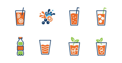 soda drink glyph icon vector. soda beverage sign. isolated symbol illustration