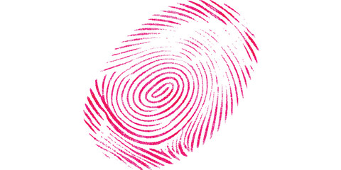Finger print background white red vector, Biometric, identity icon set. Fingerprints icon set vector isolated.