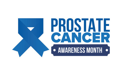 Prostate Cancer Awareness Month in September. Movember in November. Men's Health. Medical health care and awareness design. oster, card, banner and background. Vector illustration