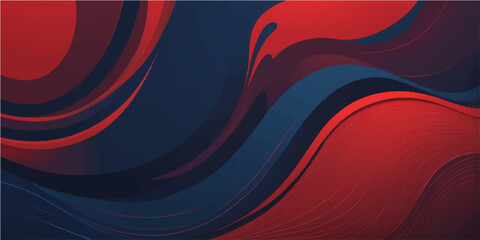Abstract red background with futuristic flowing lines and waves of light and motion, suitable for digital design or wallpaper illustration