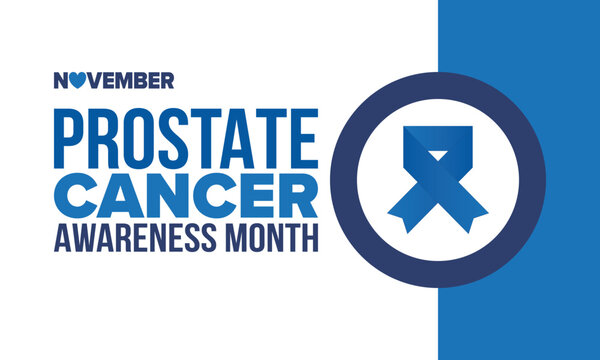 Prostate Cancer Awareness Month in September. Movember in November. Men's Health. Medical health care and awareness design. oster, card, banner and background. Vector illustration