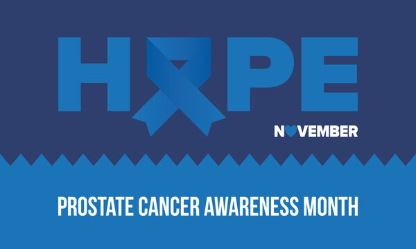 Prostate Cancer Awareness Month in September. Movember in November. Men's Health. Medical health care and awareness design. oster, card, banner and background. Vector illustration