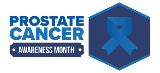 Prostate Cancer Awareness Month in September. Movember in November. Men's Health. Medical health care and awareness design. oster, card, banner and background. Vector illustration