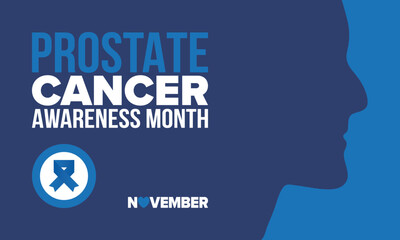 Prostate Cancer Awareness Month in September. Movember in November. Men's Health. Medical health care and awareness design. oster, card, banner and background. Vector illustration